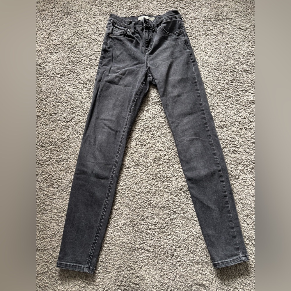 Topshop Women's Skinny Jeans - Charcoal Gray